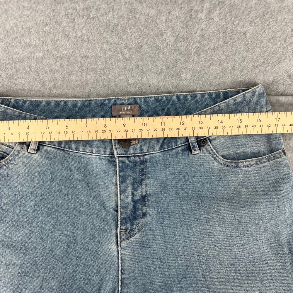 J. Jill Bootcut Jeans Womens 10 Blue Light Wash Stretch Denim 83151004 - Picture 4 of 10